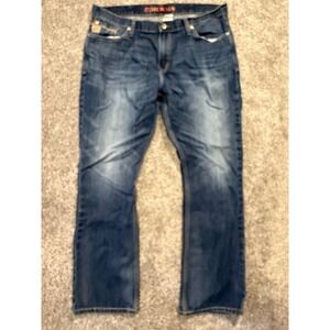 Cinch Ian Mens Jeans 40x32 Relaxed Fit Denim Blue Western Casual